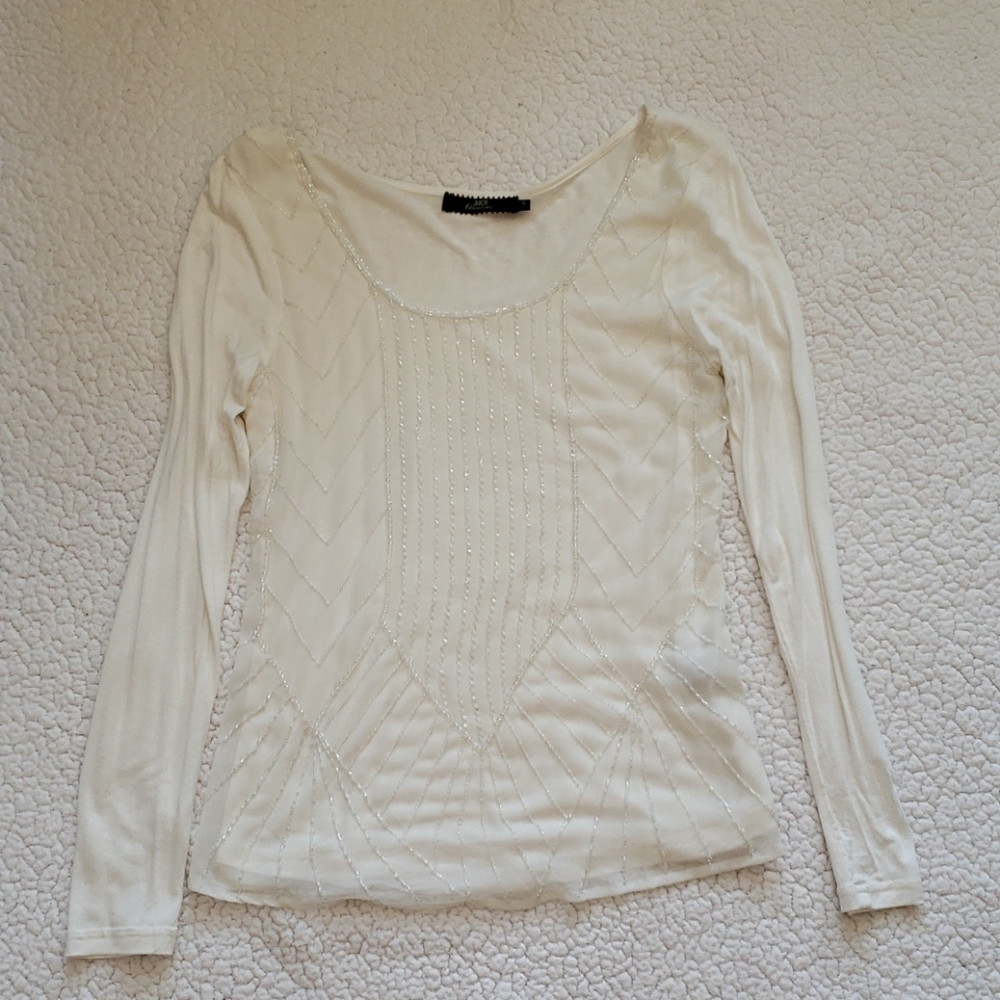 BKE Boutique Sequined Shirt